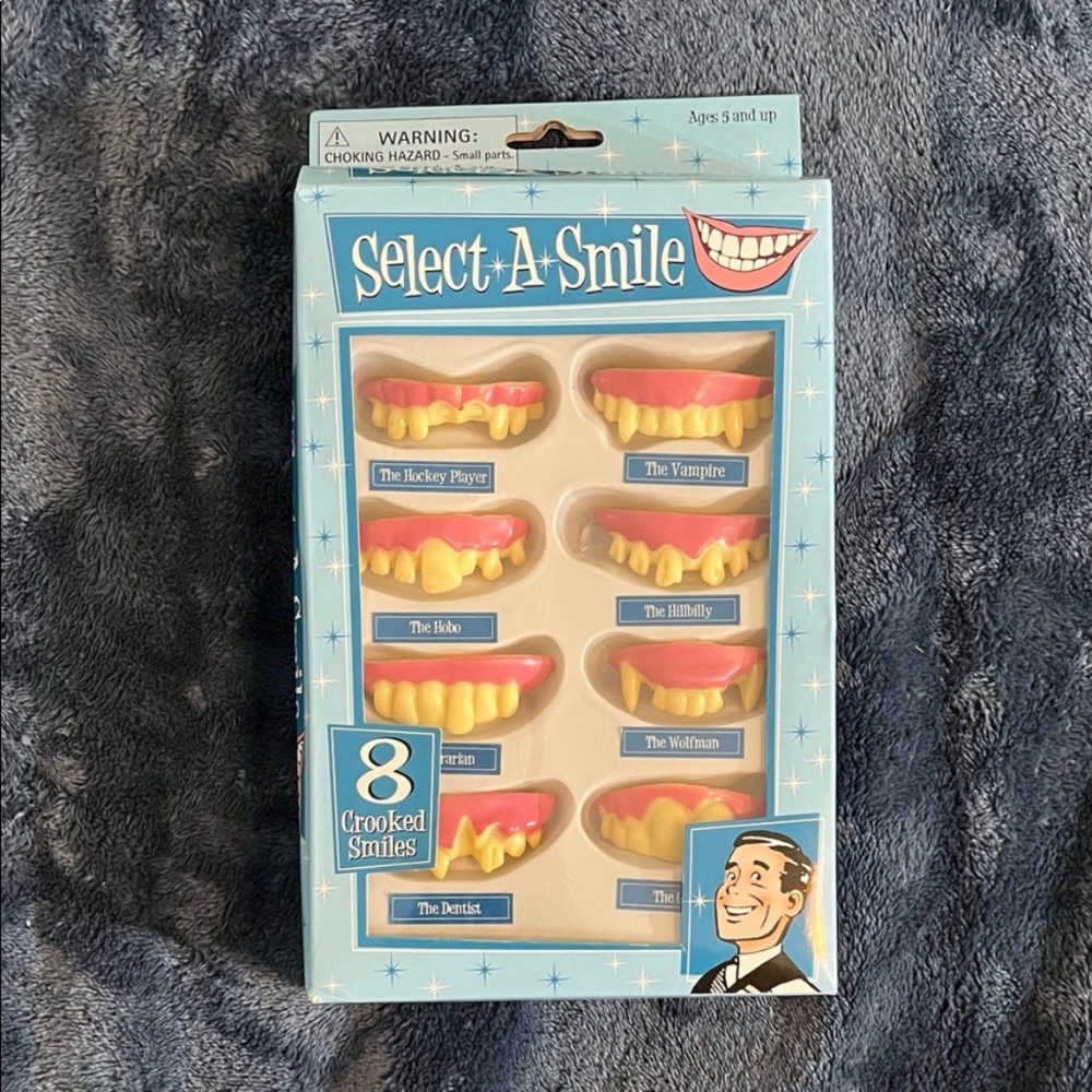 NEW Select A Smile Novelty Teeth Set- 8 total